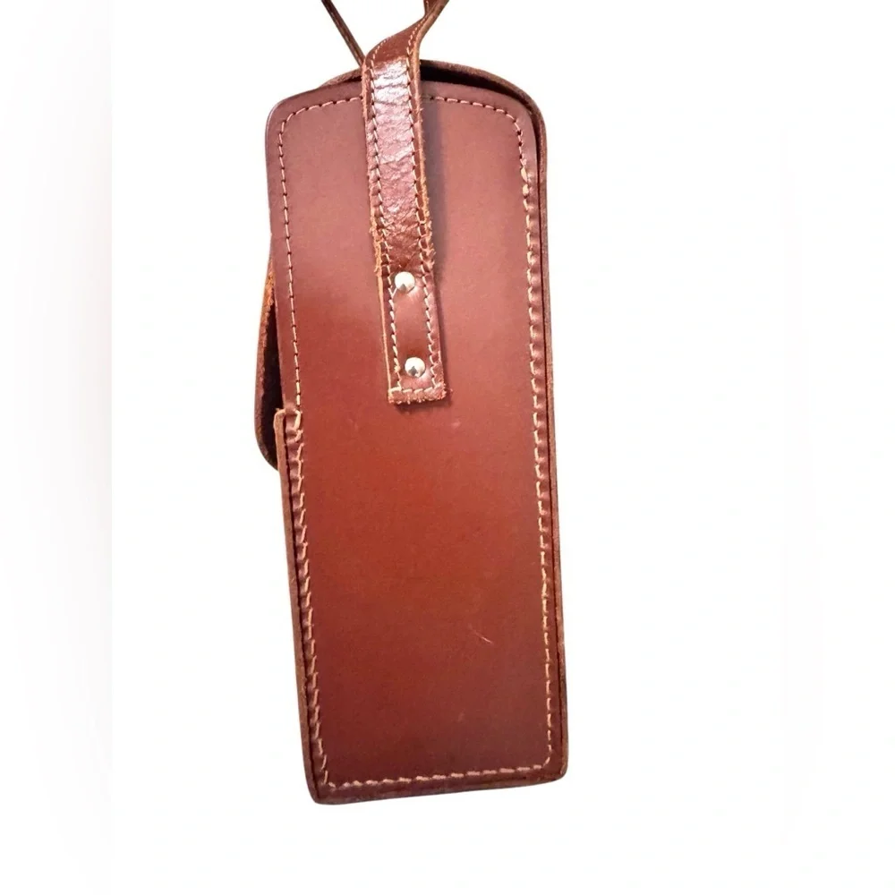 Vintage Homa Leather Camera Bag, Crossbody Purse, English Leather, Brown